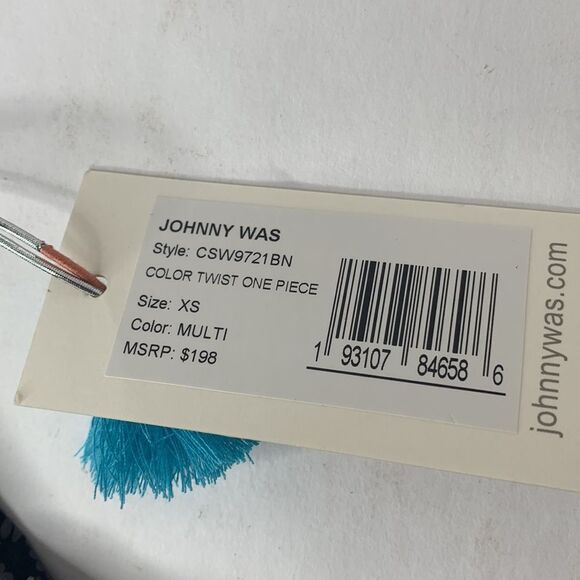 Johnny Was color twist black floral one-piece swimsuit NWT - Picture 11 of 11